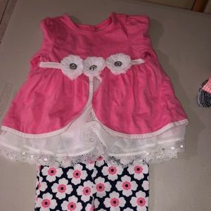 Cute pink top with matching leggings